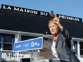 Parti Quebecois Leader Pauline Marois in Gaspe, Que., Aug. 7. 
(ANNIE T ROUSSEL/QMI Agency)