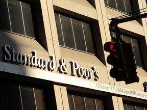 Standard & Poor's is an internationally recognized credit-rating agency that issues ratings for the debt of public and private corporations. (QMI AGENCY)