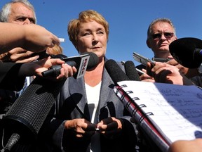 The leader of the Parti Quebecois, Pauline Marois, in Rouyn-Noranda, Wednesday, August 29, 2012. (MAXIME DELAND/QMI Agency)