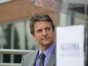 Algoma University President Richard Myers looks on while Governor General David Johnston speaks at Algoma University in Sault Ste. Marie, Ont. on Thursday, Aug. 30, 2012. The Governor General helped dedicate Algoma University's new science building the Essar Convergence Centre after a $1-million donation to the project from the local steelmaker.
MICHAEL PURVIS/SAULT STAR/QMI AGENCY