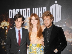 Matt Smith, Karen Gillan and Arthur Darvill of BBC's Doctor Who. (WENN.com