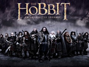 Movie poster for "The Hobbit" trilogy.