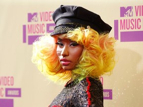 Singer Nicki Minaj arrives  for the 2012 MTV Video Music Awards in Los Angeles, September 6, 2012.  REUTERS/Danny Moloshok