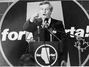 1982 file photo of then-premier Peter Lougheed.