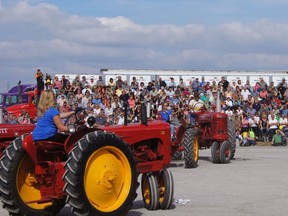 Tractor demonstrations and square dancing using the machines are featured at the upcoming International Plowing Match and Rural Expo. (Handout)