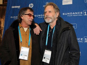 Members of the Grateful Dead Mickey Hart, left, and Bob Weir arrive at the movie "The Music Never Stopped" before the film's screening during the Sundance Film Festival at the Rose Wagner Performing Arts Center in Salt Lake City, Utah January 21, 2011. (REUTERS/Jim Urquhart)