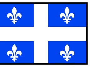 The flag of Quebec