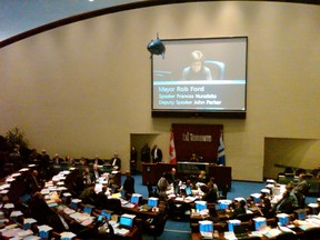 Toronto council goes about its daily business of administering the city. 
DON PEAT/TORONTO SUN