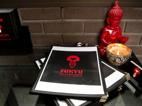 The sushi bar menus will wear soon be changed to something more "appropriate". (Chantal Poirier/QMI Agency)