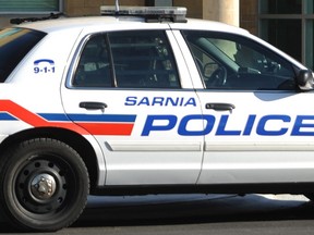 Sarnia police are investigating after a white Ford Explorer SUV crashed through a construction zone early Saturday morning.