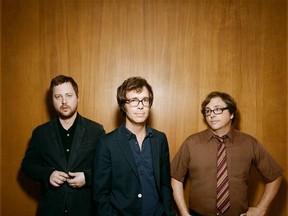 Ben Folds (centre) and band. (File)