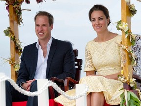 Prince William, Duke of Cambridge and Catherine, Duchess of Cambridge visit the remote Island Nation of Tuvalu on the last part of their 10 day tour of the Far East and Pacific as part of the Queens Diamond Jubilee Year, Sept. 18, 2012. (WENN.COM)