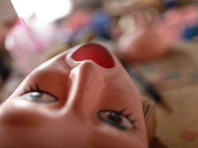 The head for an inflatable sex doll is pictured at Ningbo Yamei plastic toy factory, on the outskirts of Fenghua, Zhejiang province, February 13, 2012. (REUTERS/Jason Lee)