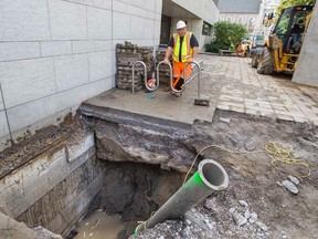 Court cases at the Ottawa Courthouse were washed out Tuesday by a burst pipe. September 25,2012 
(Errol McGihon/Ottawa Sun/QMI Agency)