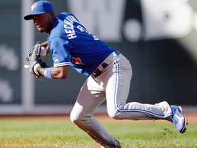 Shortstop Adeiny Hechavarria earned the R. Howard Webster Award at triple-A Las Vegas this year, but more importantly, earned a callup to the major leagues. (DOMINICK REUTERr/Reuters)
