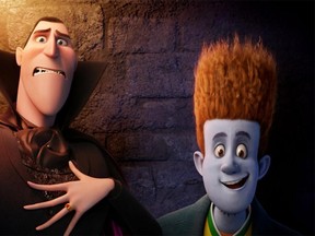 Adam Sandler and Andy Samburg voice the characters Dracula and Jonathan in "Hotel Transylvania". (Columbia Pictures, Sony Pictures Animation)