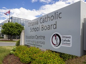 The Ottawa Catholic School Board Education Centre at 570 West Hunt Club Road. (ERROL MCGIHON/THE OTTAWA SUN)