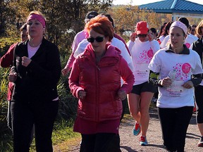About 250 were registered to take part in Sunday’s CIBC Run for the Cure which marked the first time the event has been held in Timmins.