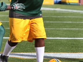 Kade Weston, one of the latest additions to the Eskimos roster, says he enjoys the physical aspects of football. (Perry Mah, Edmonton Sun)