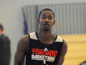 Raptors forward Terrence Ross works his way to the basket during the second day of training camp in Halifax. Ross was selected eighth overall this summer, a move some questioned. (Mark Goudge/QMI Agency)
