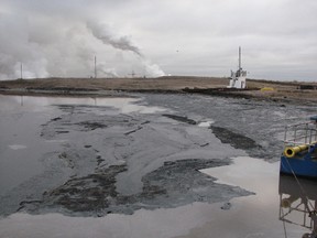 The Mildred Lake Settling Basin where a hundreds of ducks died landing in the tailings pond in 2010. (Courtesy of Nolan Haukeness, Mix 103.7 FM News, Fort McMurray)