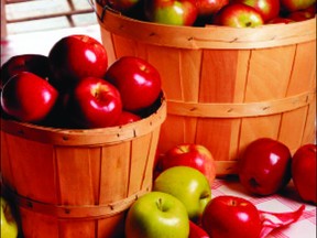 Baskets of apples