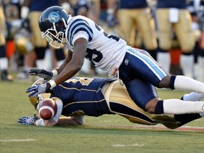 Argonauts’ Brandon Isaac was a physical force against the Blue Bombers last weekend, laying out backup quarterback Joey Elliot and starting pivot Buck Pierce. Isaac was fined for a hit on Pierce, but he insists it was a clean play.