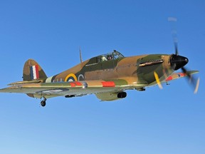 A rare fighter plane, the Hurricane Mk XIIa 5711, that flew along Canada’s east-coast during the Second World War — possibly helping to protect convoys from sinister German U-boats — is going up for auction and bids could reach a lofty $2.6-million. (Richard Paver/Bonhams/Supplied)