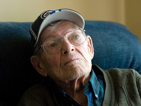 (5) _AP20329 Wally Stanowski, 93, is the last Toronto Maple Leaf player from the 1942 Stanley Cup winning team who came back from a 3-0 game deficit to win 4-3. He spoke with Joe Warmington from his home in Etobicoke on Thursday Oct 11, 2012. MICHAEL PEAKE/TORONTO SUN/QMI AGENCY