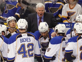 Blues head coach Ken Hitchcock. (MIKE STONE/Reuters file photo)