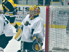 PCI goaltender Shay Perry