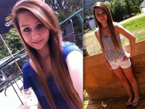 Images of Amanda Todd, like the ones pictured, were altered and posted on Facebook pages suggesting she killed herself to get attention and other negative comments. The comments have sparked outrage among those who knew her. (Screengrab)
