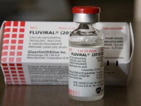 Fluviral, this season's influenza vaccine was photographed at London Middlesex Health Unit. DEREK RUTTAN/ The London Free Press /QMI AGENCY