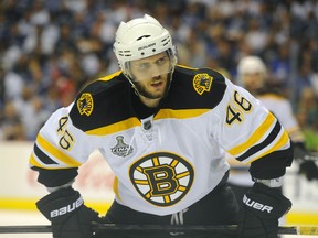 David Krejci, of the Boston Bruins, says the NHL is treating its players like animals. Krejci was recently signed to a three-year deal worth close to $16 million. (QMI Agency)