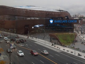 An exterior view of the Barclays Center is seen in Brooklyn, New York October 24, 2012. (Reuters/ANDREW KELLY)