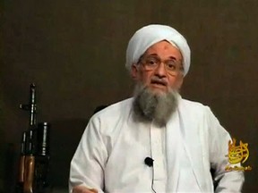 Al-Qaida's Ayman al-Zawahri speaks from an unknown location, in this file still image taken from video uploaded on a social media website June 8, 2011. (REUTERS/Social Media Website via Reuters TV/Files)