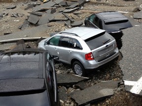 This was the scene in Wawa on Friday, Oct. 26, 2012. Flooding closed part of the TransCanada Highway and a state of emergency was declared in the northern Ontario town. (VANESSA MOYNIHAN/QMI AGENCY)