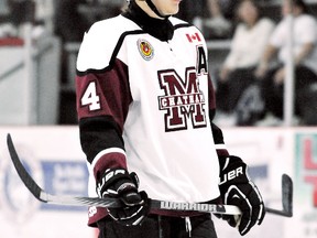 Jake Flegel of the Chatham Maroons has been suspended 13 games by the Ontario Hockey Association. (MARK MALONE/The Daily News)