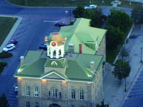 Brockville city hall is seen in this aerial photo. 
(RECORDER AND TIMES FILE PHOTO)