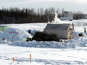 Members of Timmins Porcupine Search and Rescue had a survival camp set up behind the Porcupine campus of Northern College during the South Porcupine Winter Carnival last year.