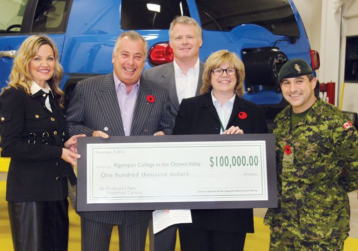 Lapointe group donates 100,000 Pembroke Observer