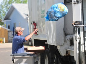 The County of Grande Prairie has extended the deadline to a curbside recycling survey sent out to homeowners in Clairmont. The proposed service will allow for residents to dispose of any tin, paper, plastic or cardboard recyclables into a clear blue, plastic bag to be picked up from the end of their driveway the same day as their garbage pick up. DHT FILE Photo