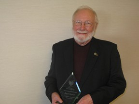 Roger Dowker, 79, was named the outstanding philanthropist.