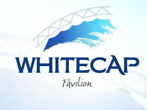 New logo created by Kenora graphic artist Mike Newton to promote Harbourfront attractions at the Whitecap Pavilion.