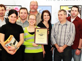 Members of the Timmins Construction Association gathered at the Porcupine Dante Club on Thursday night to honour their own for their enduring commitment to health and safety in the workplace. Issuing awards for numerous categories include number of man hours WSIB claim and accident free, the TCA is 100% committed to ensuring an emphasis on safety in the workplace. Winning company Aecon celebrated 50,001 plus man hours accident free with a plaque to commemorate the milestone.