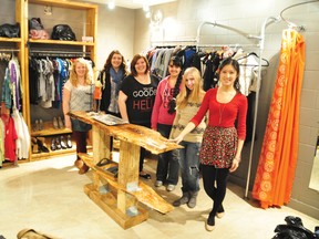 Ryan Paulsen ryan.paulsen@sunmedia.ca Fellowes High School students Heather Tunn, left, Molly Deruiter, Samantha Saar, Apurva Singh, Deanna Dixon and Dian Han gather inside Fred's Threads, a student-run used clothing store that's been up and running in the school since mid-September. For more community photos please visit our website photo gallery at www.thedailyobserver.ca