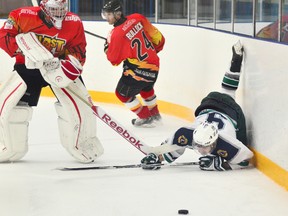 QMI Agency

The Blast edged the Whalers, 4-3, in Welland on Saturday night.