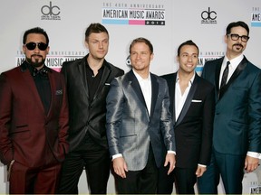 The Backstreet Boys.    REUTERS/Jonathan Alcorn