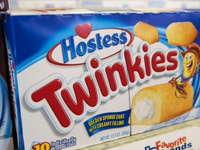A box of Hostess Twinkies is seen on the shelves at a Wonder Bread Hostess Bakery Outlet in Glendale, California, November 16, 2012. Hostess Brands Inc, the bankrupt maker of Twinkies and Wonder Bread, has sought court permission to go out of business after failing to get wage and benefit cuts from thousands of its striking bakery workers. (Reuters/BRET HARTMAN)
