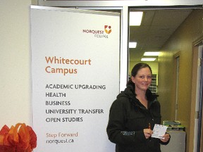 Prospective student Katrina Gerling stopped by the open house for NorQuest College’s Whitecourt Campus on Nov. 15.
Submitted